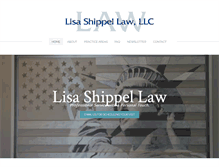 Tablet Screenshot of lisashippellaw.com